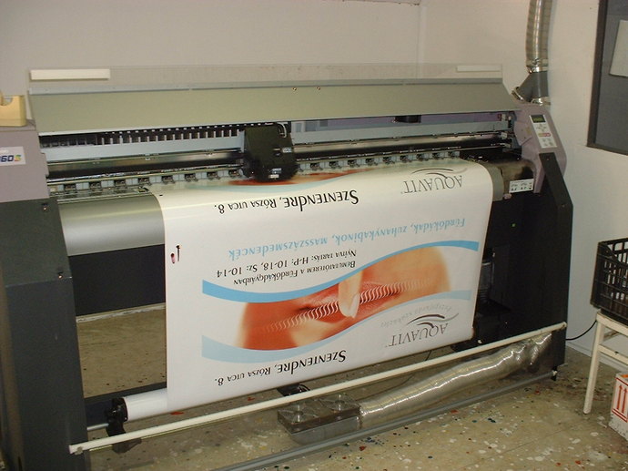 Cégtábla digitálisan nyomtatva